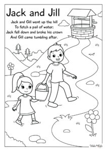 Jack and Jill Coloring Pages