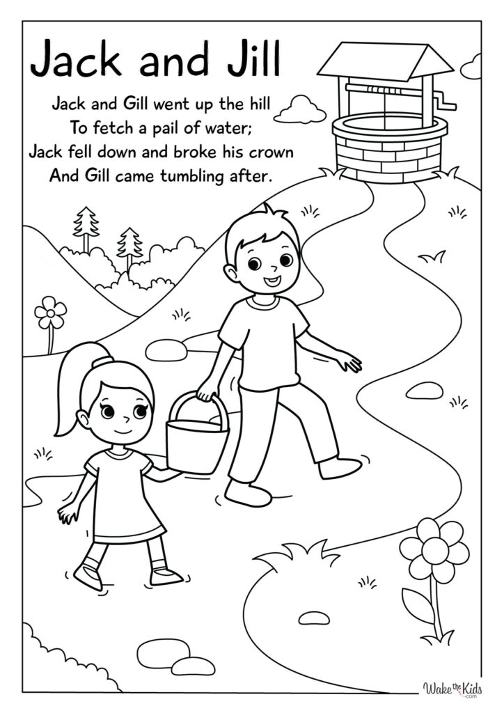 Jack and Jill Coloring Pages