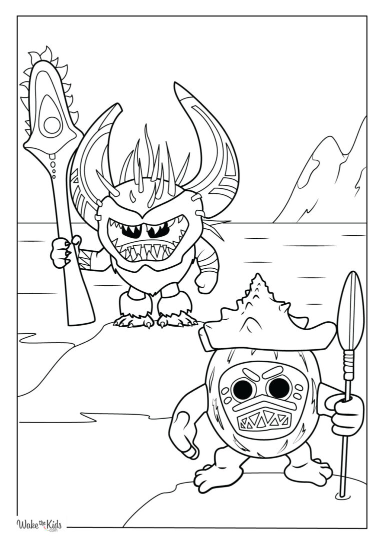 Moana Coloring Pages (Free Printable PDFs) | WakeTheKids