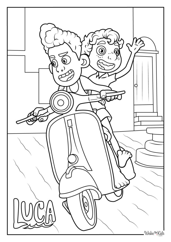 Luca Coloring Pages