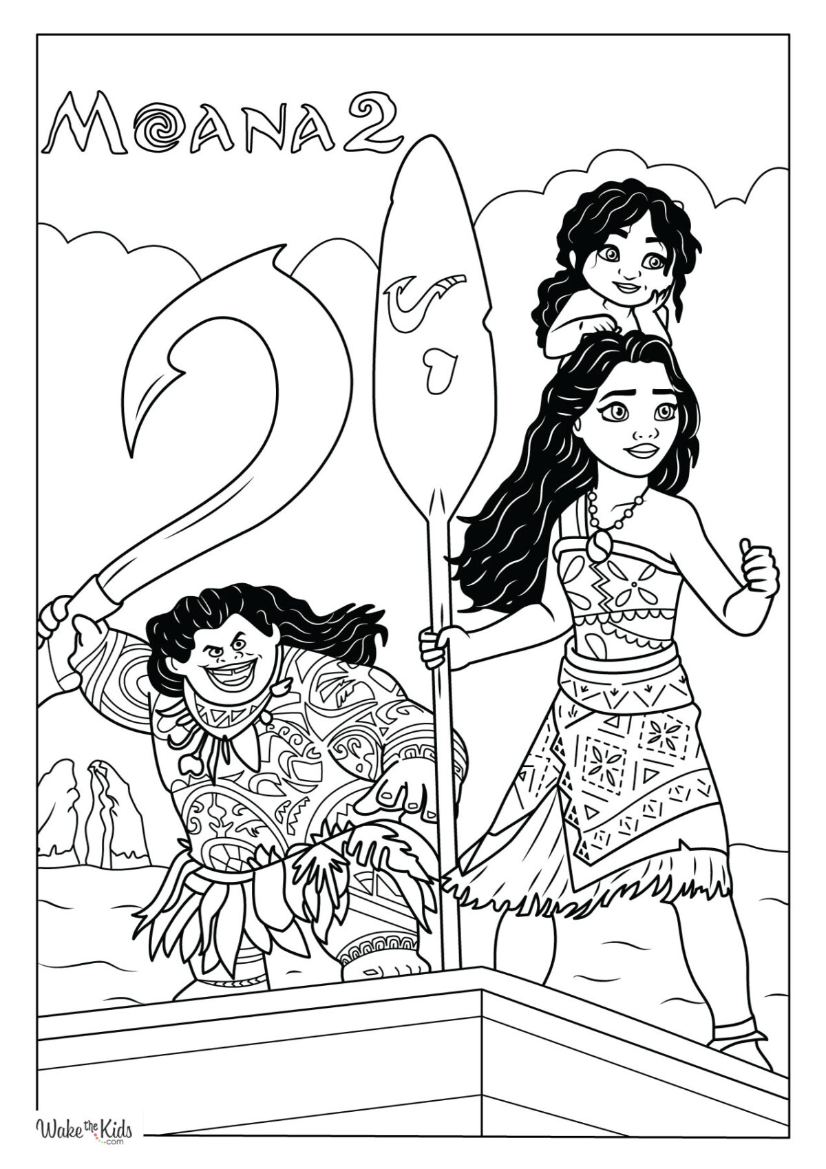 Moana Coloring Pages (Free Printable PDFs) | WakeTheKids