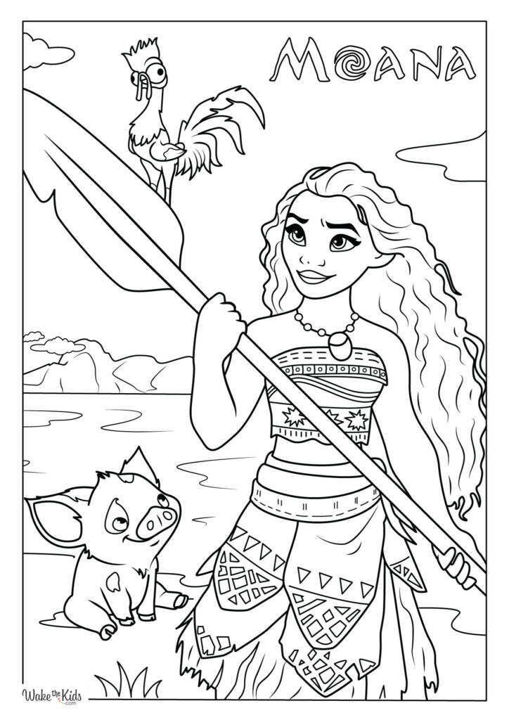 Moana Coloring Pages