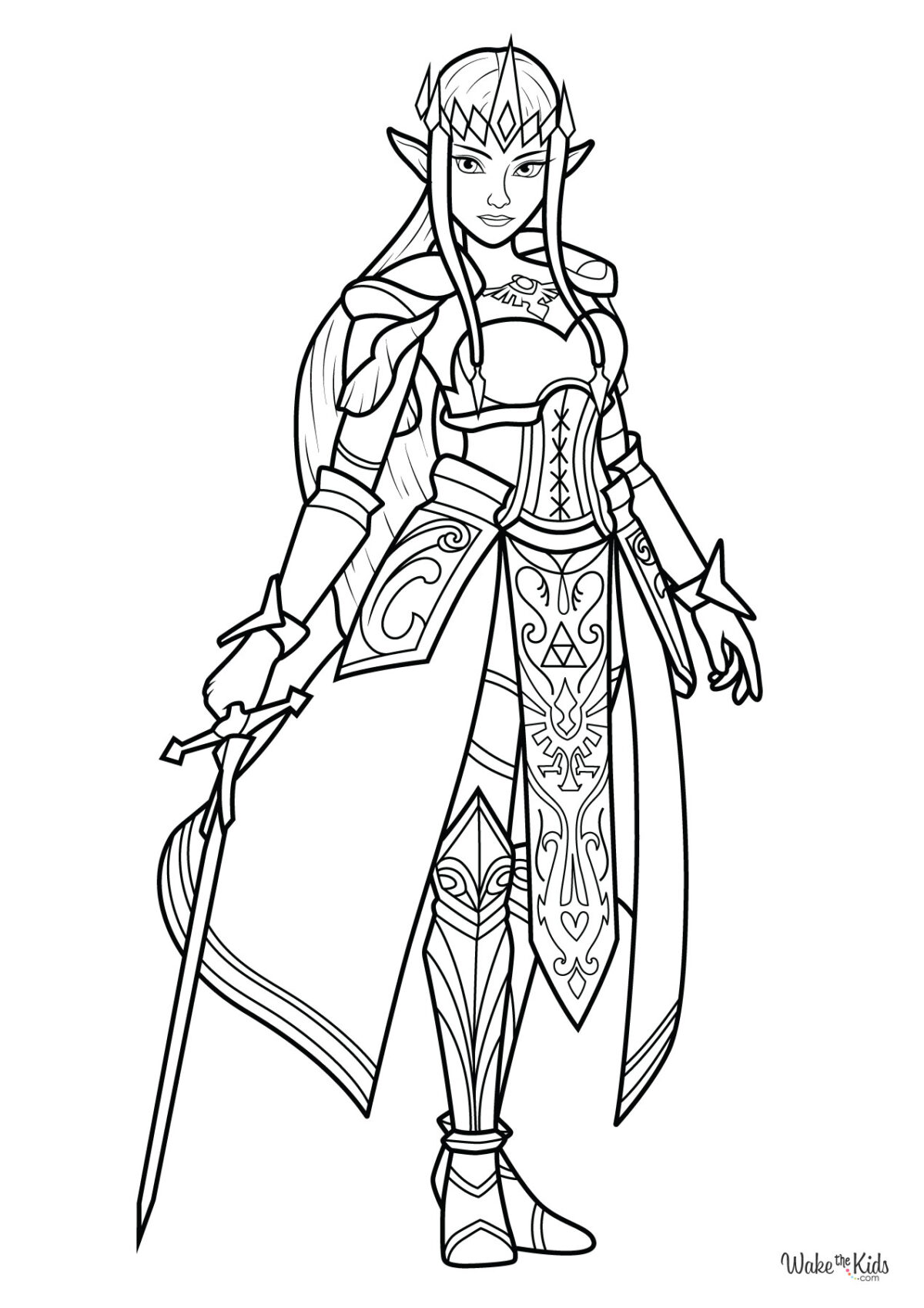 The Legend of Zelda Coloring Pages (Free Printable PDFs) | WakeTheKids