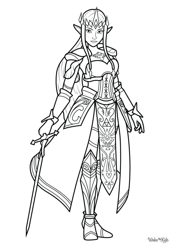 The Legend of Zelda Coloring Pages (Free Printable PDFs) | WakeTheKids