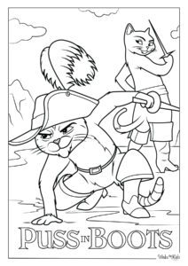 Puss in Boots Coloring Pages