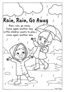 Rain, Rain, Go Away Coloring Pages