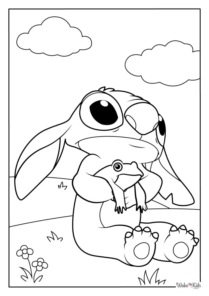 Lilo and Stitch Coloring Pages (Free Printable PDFs) | WakeTheKids