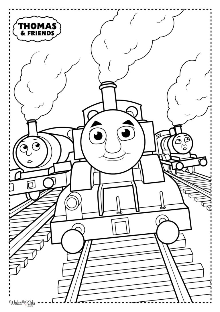 Thomas and Friends Coloring Pages (Free Printable PDFs) WakeTheKids