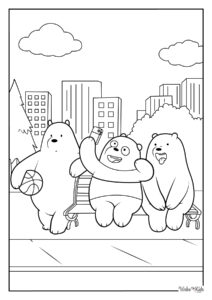 We Bare Bears Coloring Pages