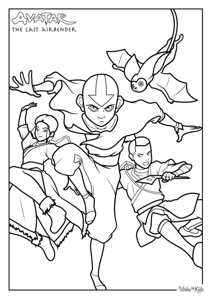 Avatar The Last Airbender Coloring Pages