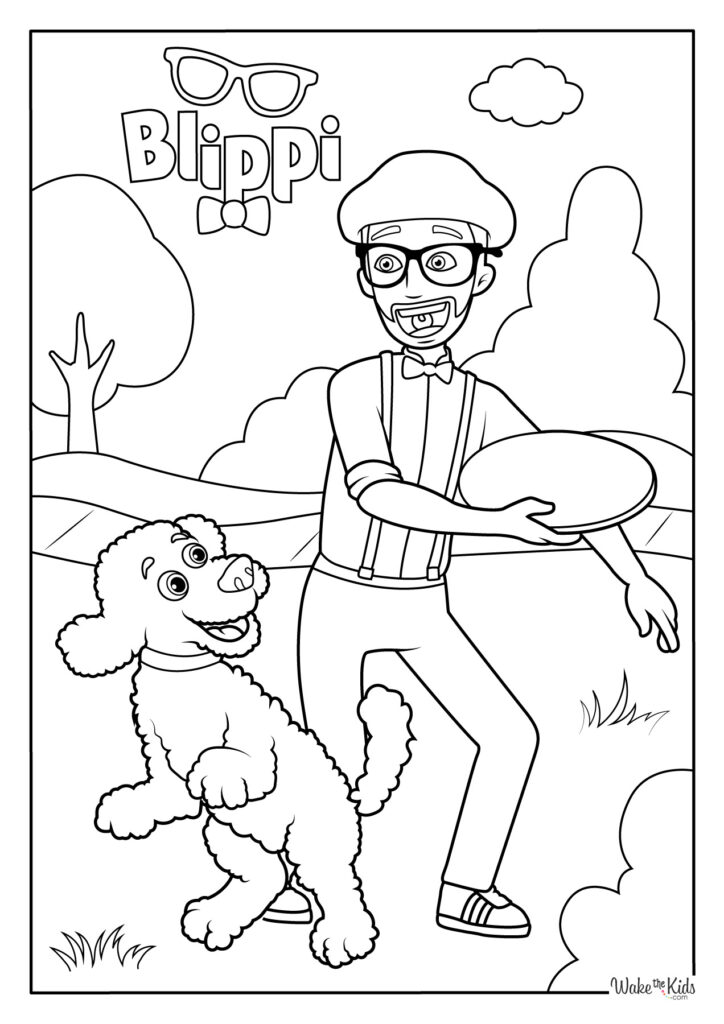 Blippi Coloring Pages