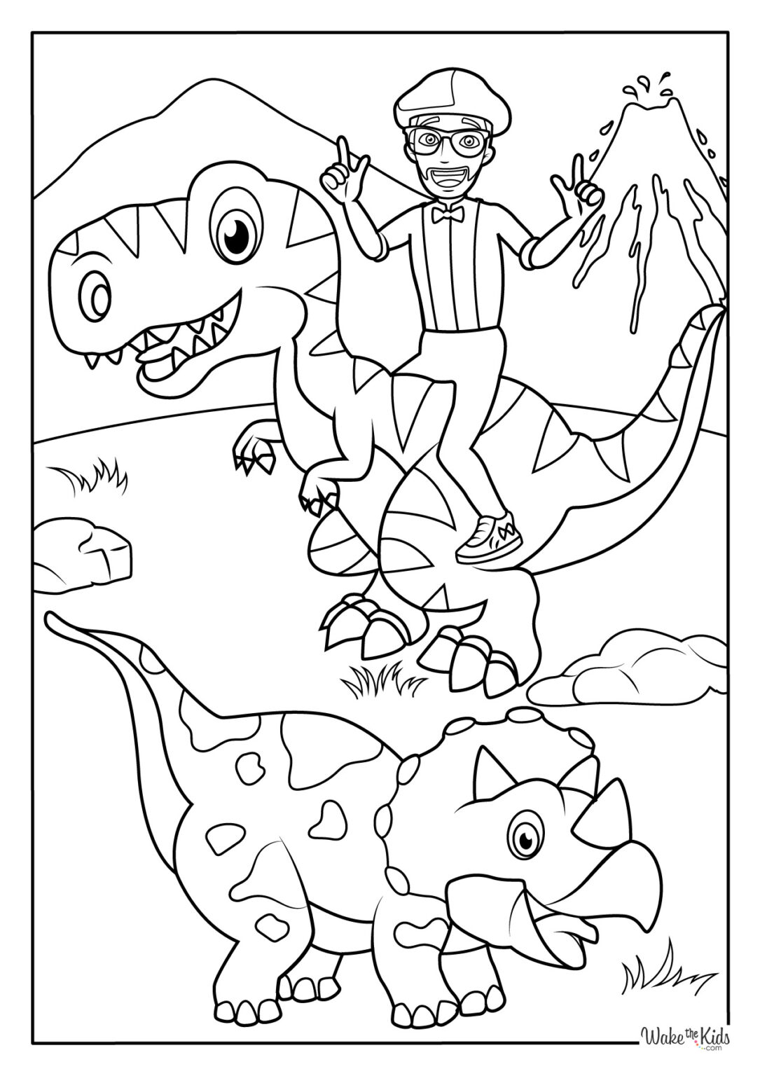 Blippi Coloring Pages (Free Printable PDFs) WakeTheKids