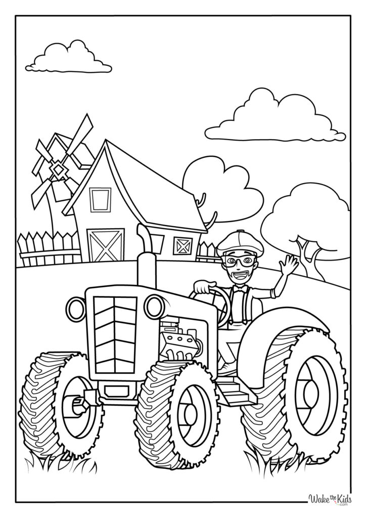Blippi Coloring Pages (Free Printable PDFs) | WakeTheKids