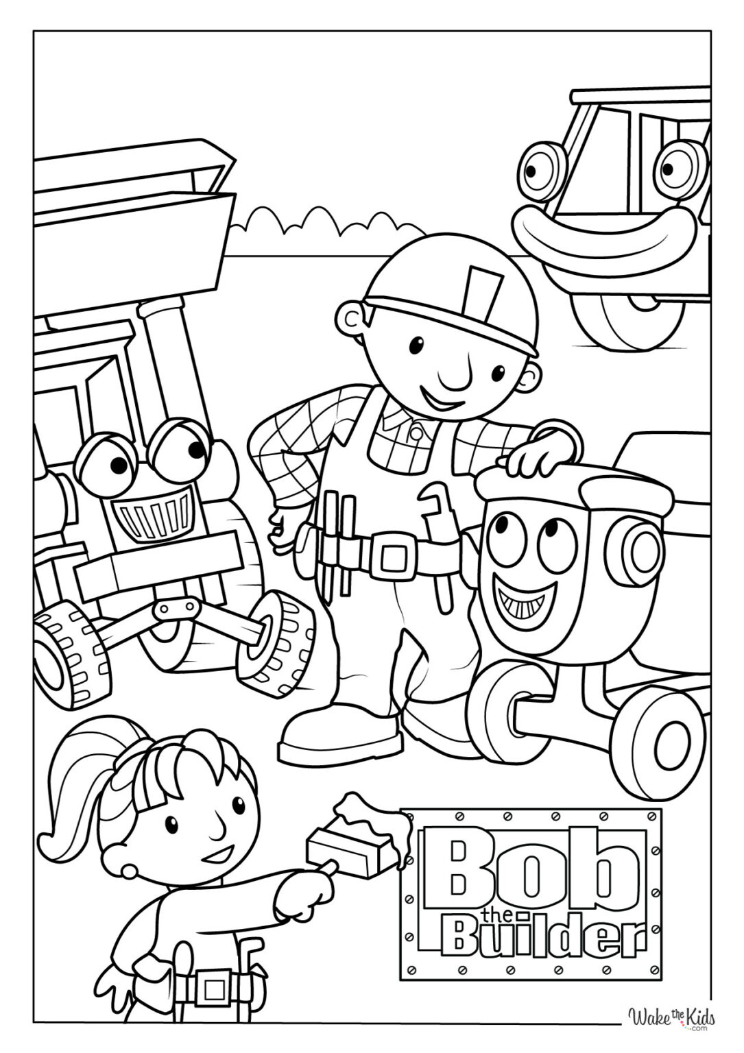 Bob the Builder Coloring Pages (Free Printable PDFs) | WakeTheKids