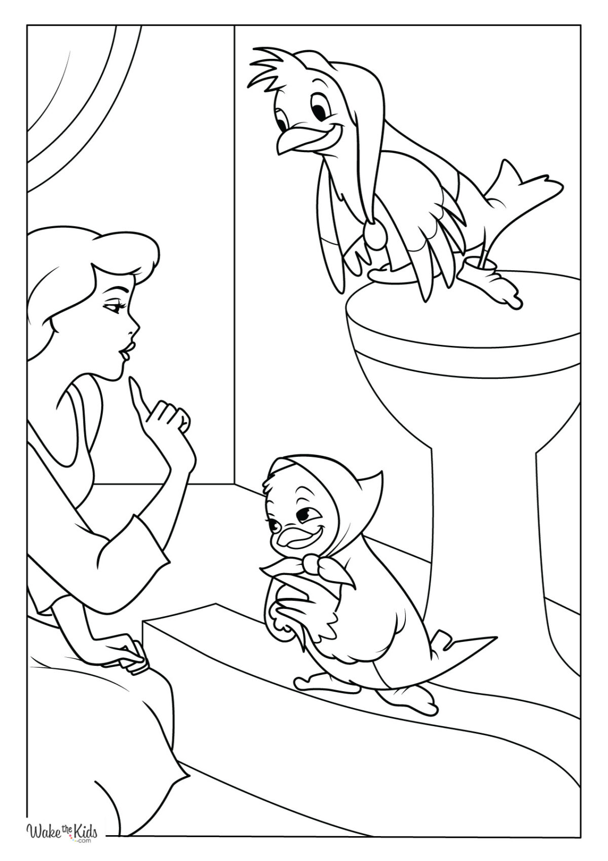 Cinderella Coloring Pages (Free Printable PDFs) WakeTheKids