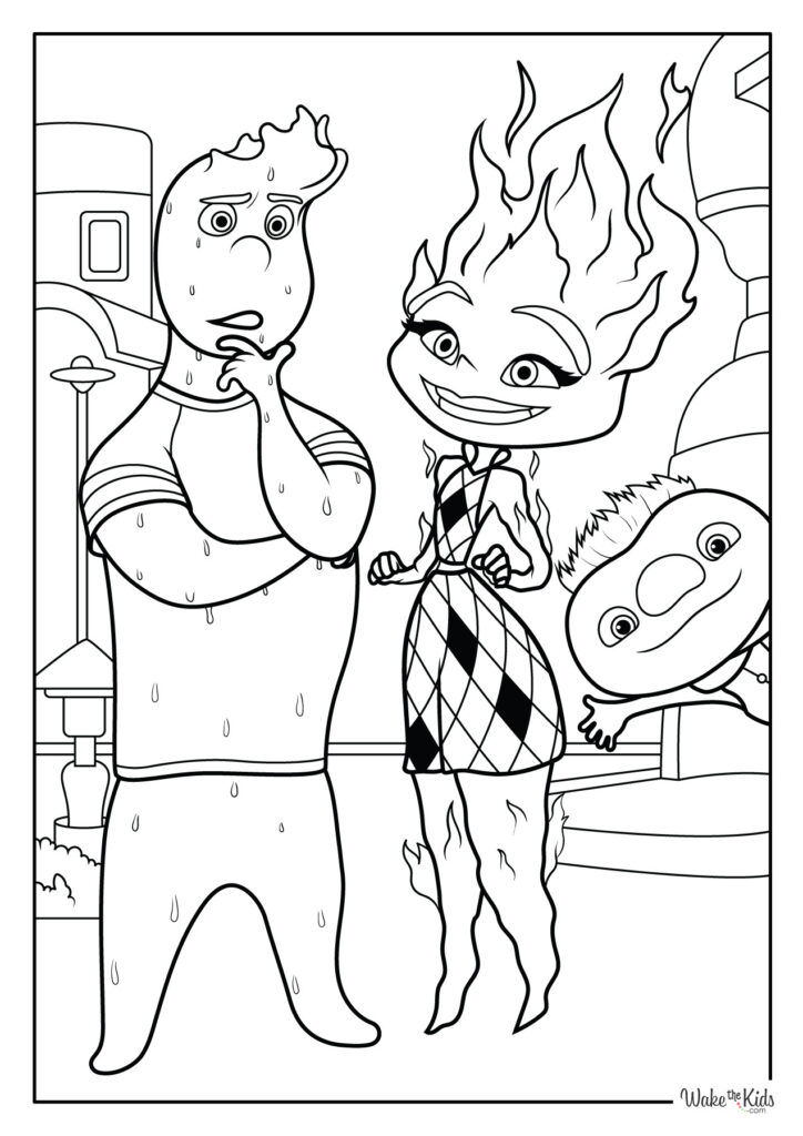 Elemental Coloring Pages