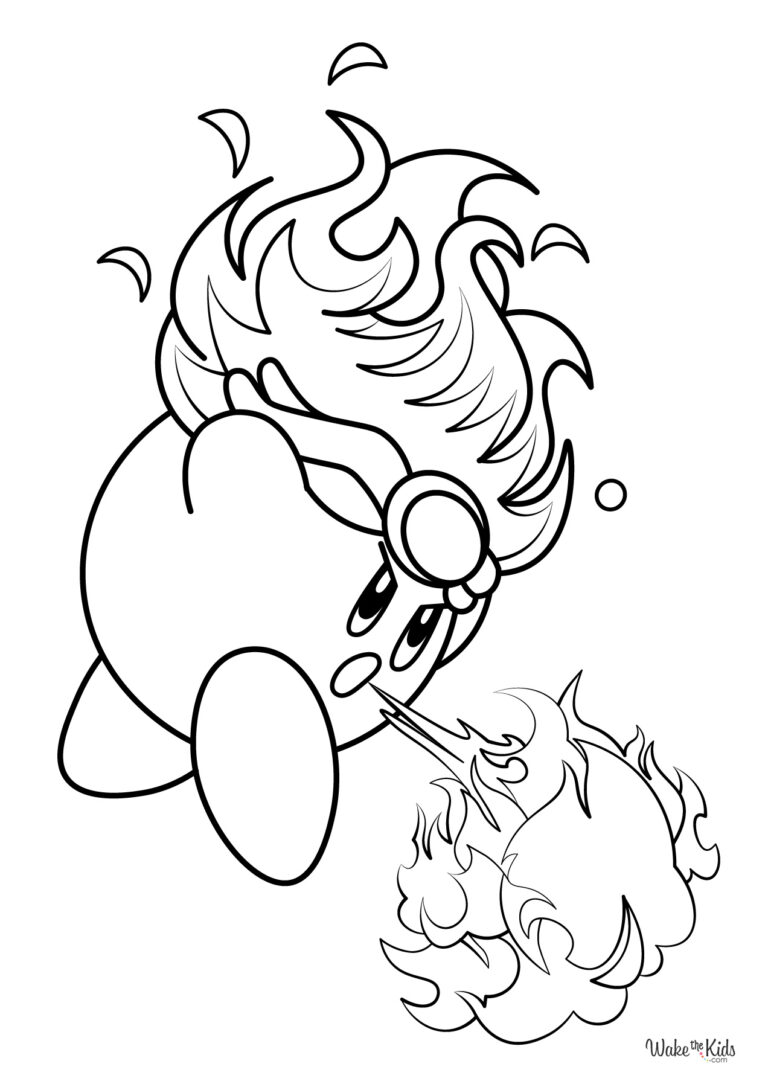 Kirby Coloring Pages (Free Printable PDFs) | WakeTheKids
