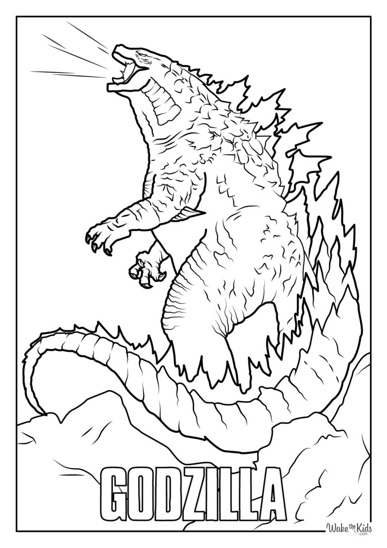 Godzilla Coloring Pages (Free Printable PDFs) | WakeTheKids