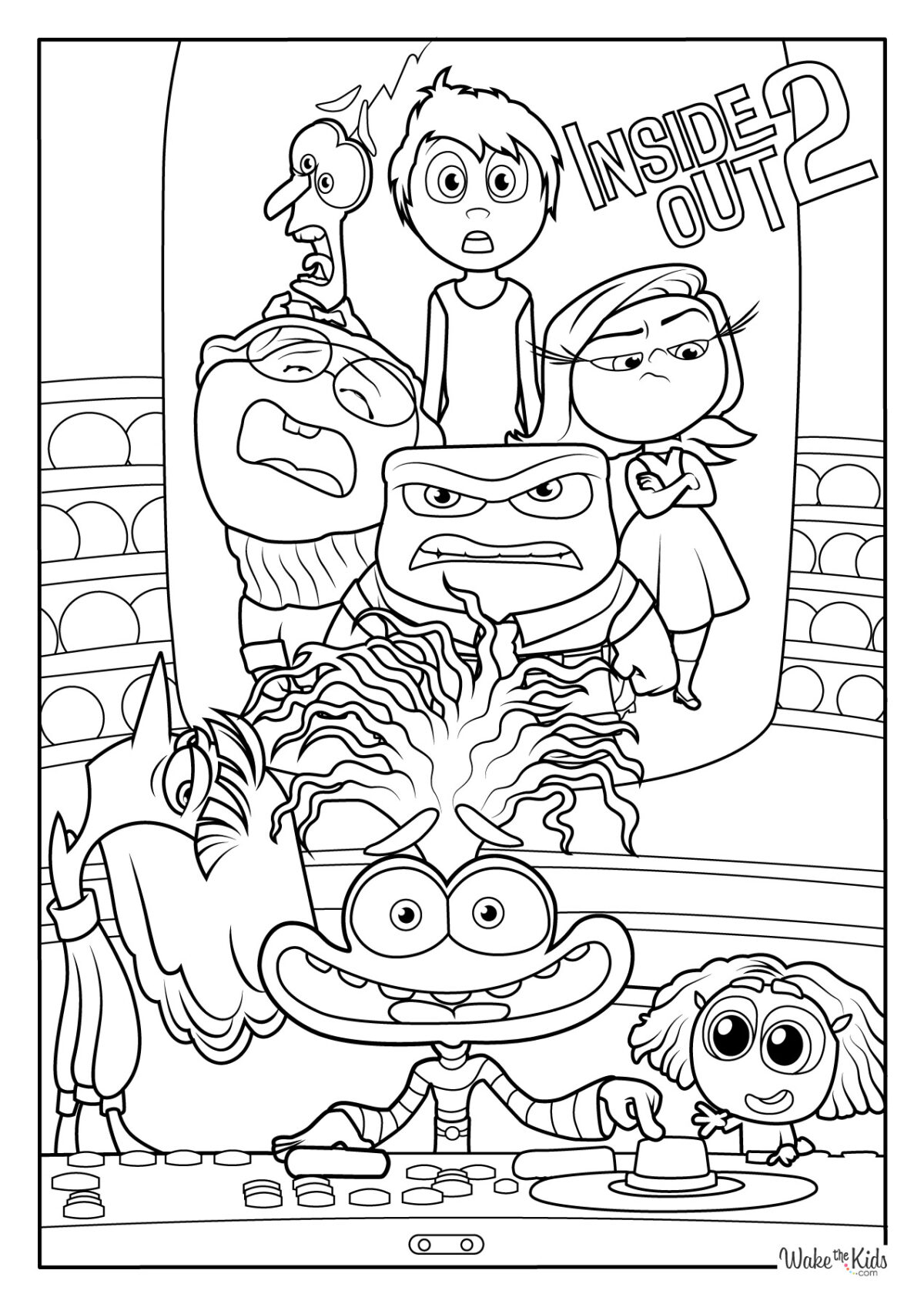 Inside Out Coloring Pages (Free Printable PDFs) | WakeTheKids
