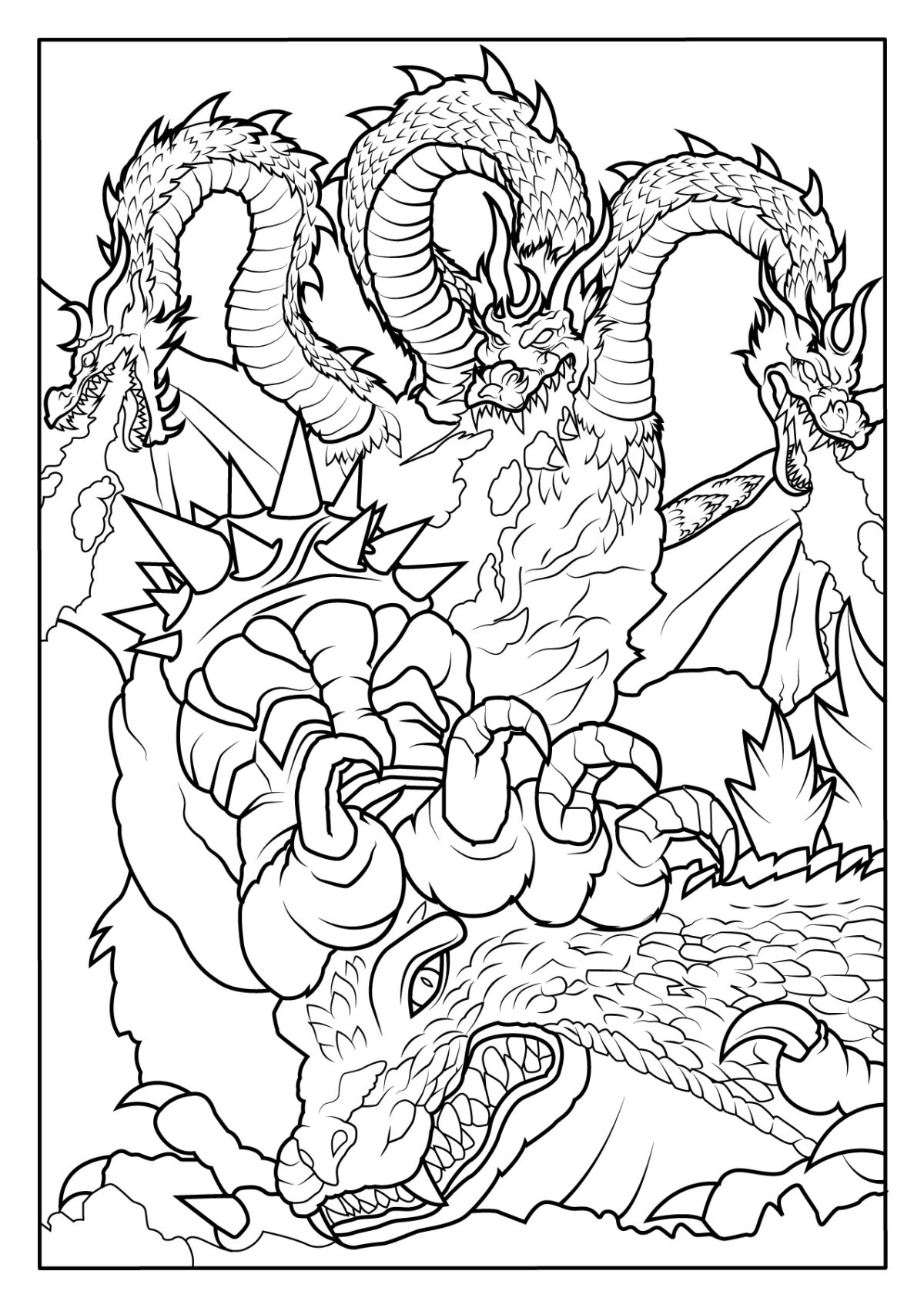 Godzilla Coloring Pages (Free Printable PDFs) | WakeTheKids