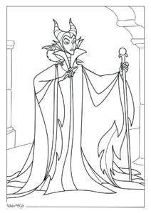 Maleficent Coloring Pages