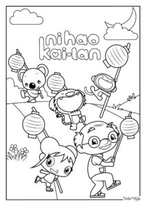 Ni Hao Kai Lan Coloring Pages