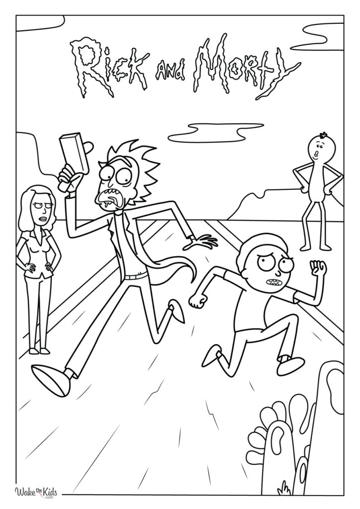 Rick and Morty Coloring Pages