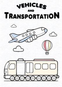 Vehicles and Transportation Coloring Pages