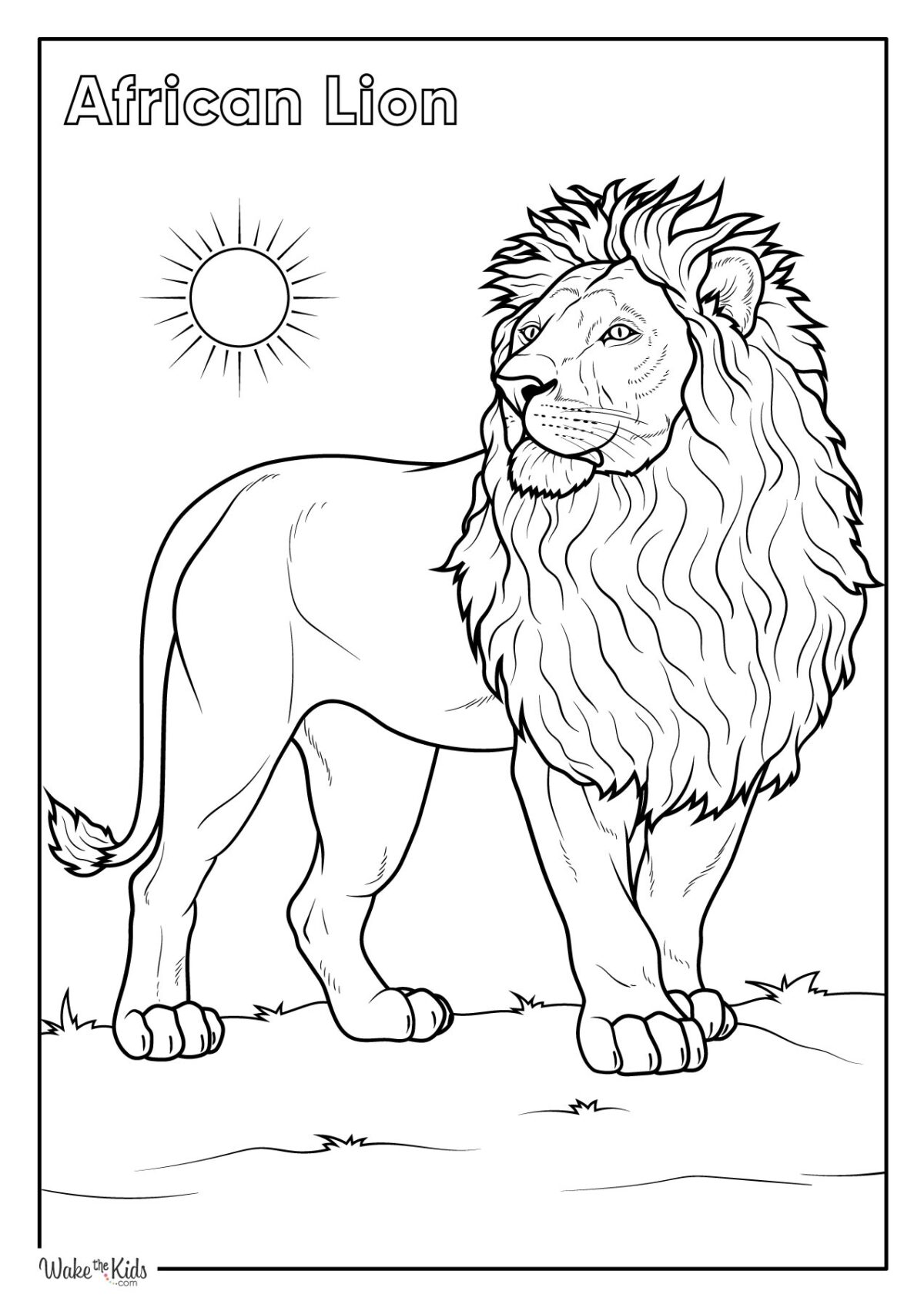 Lion Coloring Pages (Free Printable PDFs) | WakeTheKids