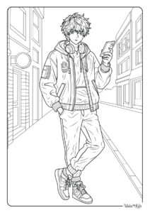 Anime Coloring Pages