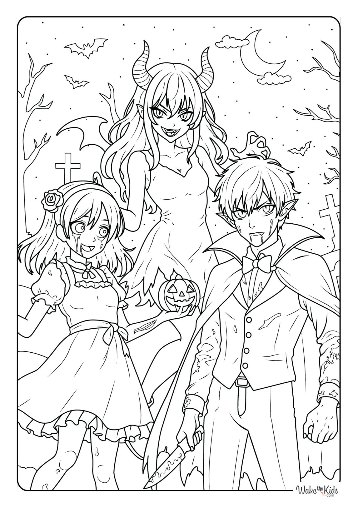 Anime Coloring Pages (Free Printable PDFs) | WakeTheKids