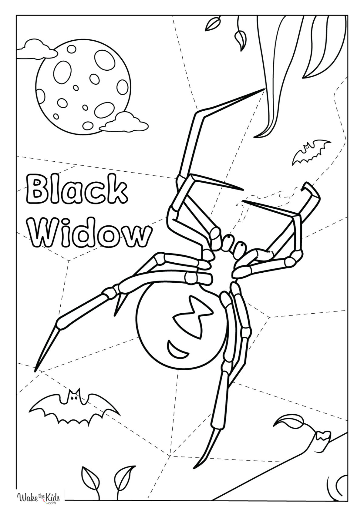 Spider Coloring Pages (Free Printable PDFs) | WakeTheKids