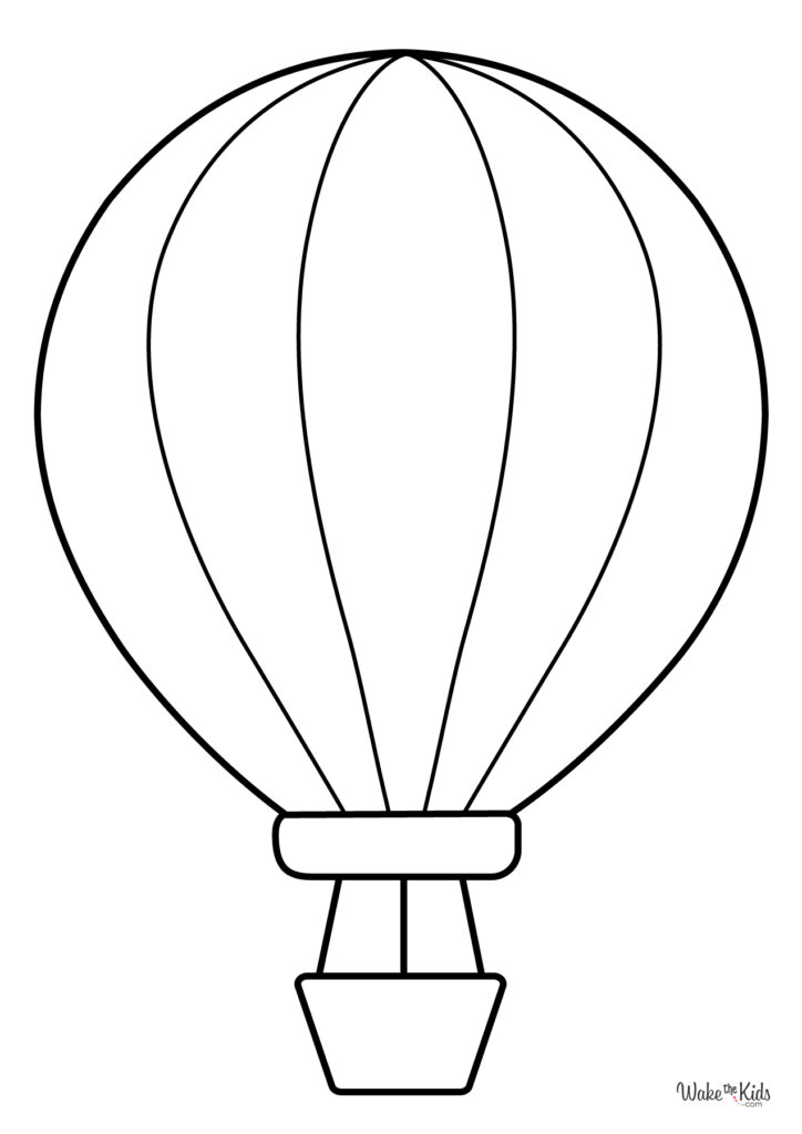 Hot Air Balloon Coloring Pages