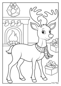 Reindeer Coloring Pages