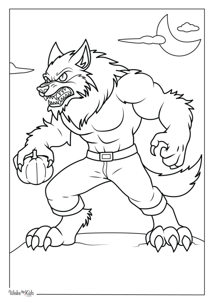 Werewolf Coloring Pages