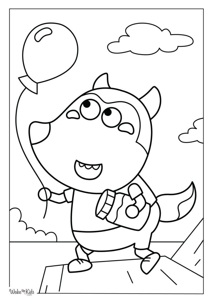 Wolfoo Coloring Pages
