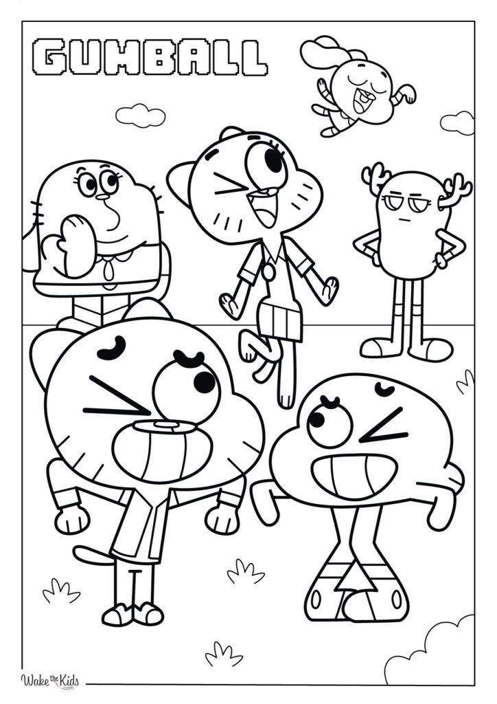 The Amazing World of Gumball Coloring Pages