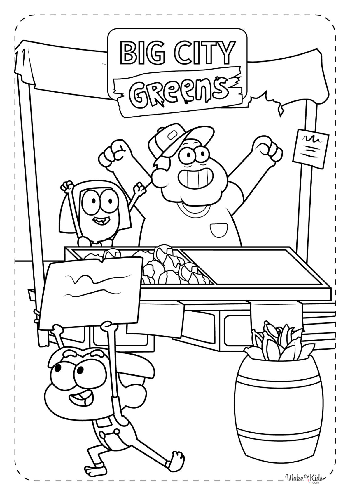 Big City Greens Coloring Pages (Free Printable PDFs) WakeTheKids