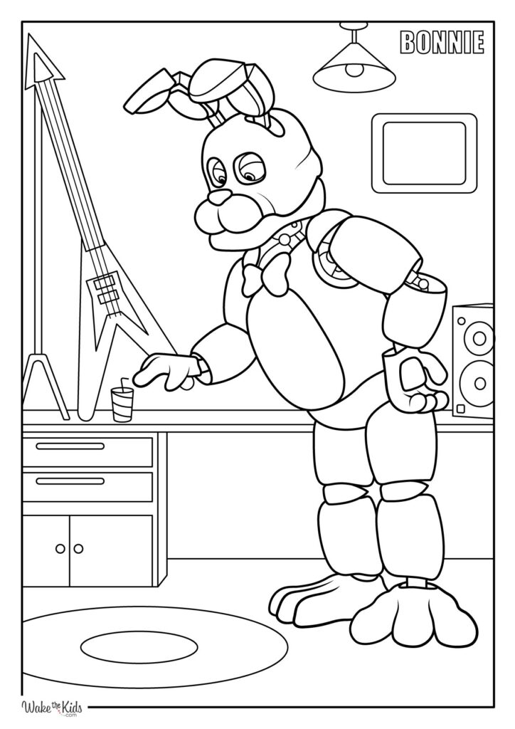 Five Nights at Freddy's Coloring Pages (Free Printable PDFs) | WakeTheKids
