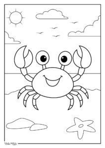 Crab Coloring Pages