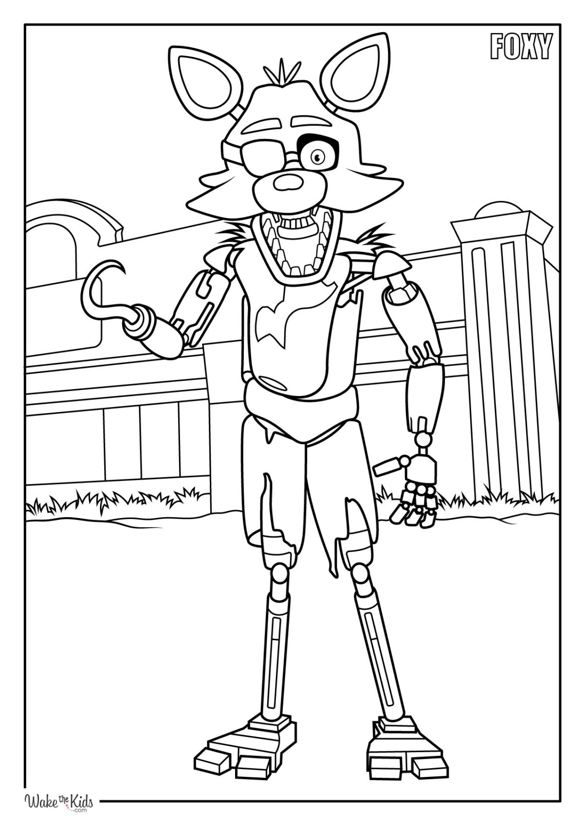 Five Nights at Freddy's Coloring Pages (Free Printable PDFs) WakeTheKids