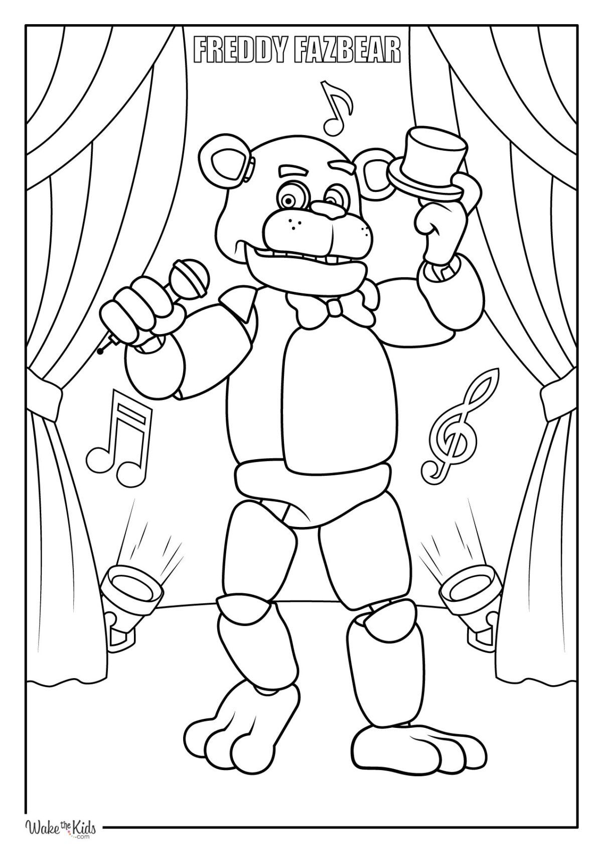 Five Nights at Freddy's Coloring Pages (Free Printable PDFs) | WakeTheKids