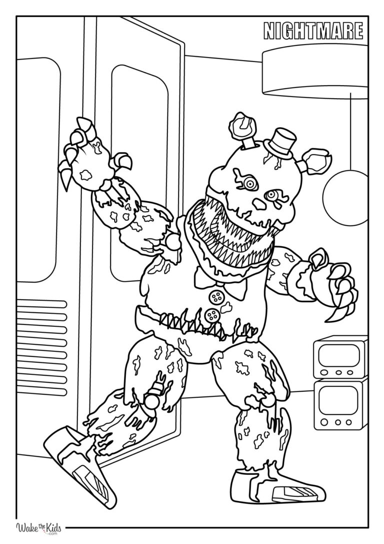 Five Nights at Freddy's Coloring Pages (Free Printable PDFs) | WakeTheKids