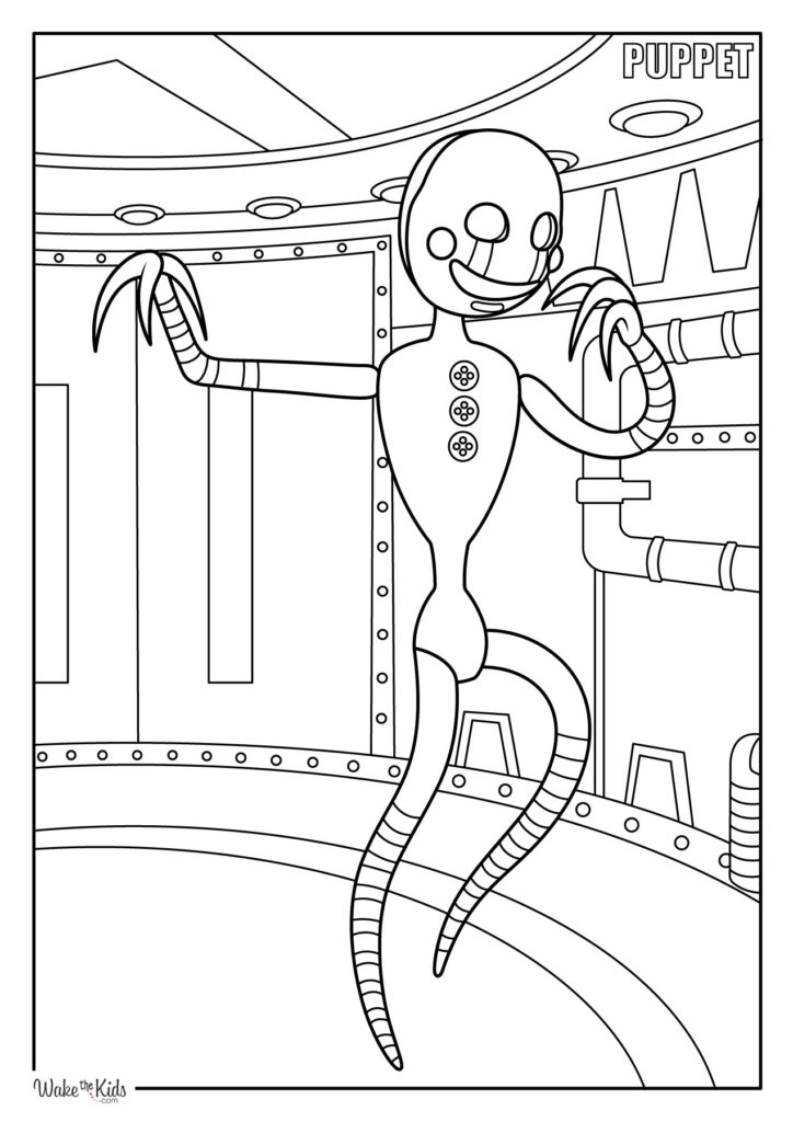 Five Nights at Freddy's Coloring Pages (Free Printable PDFs) | WakeTheKids