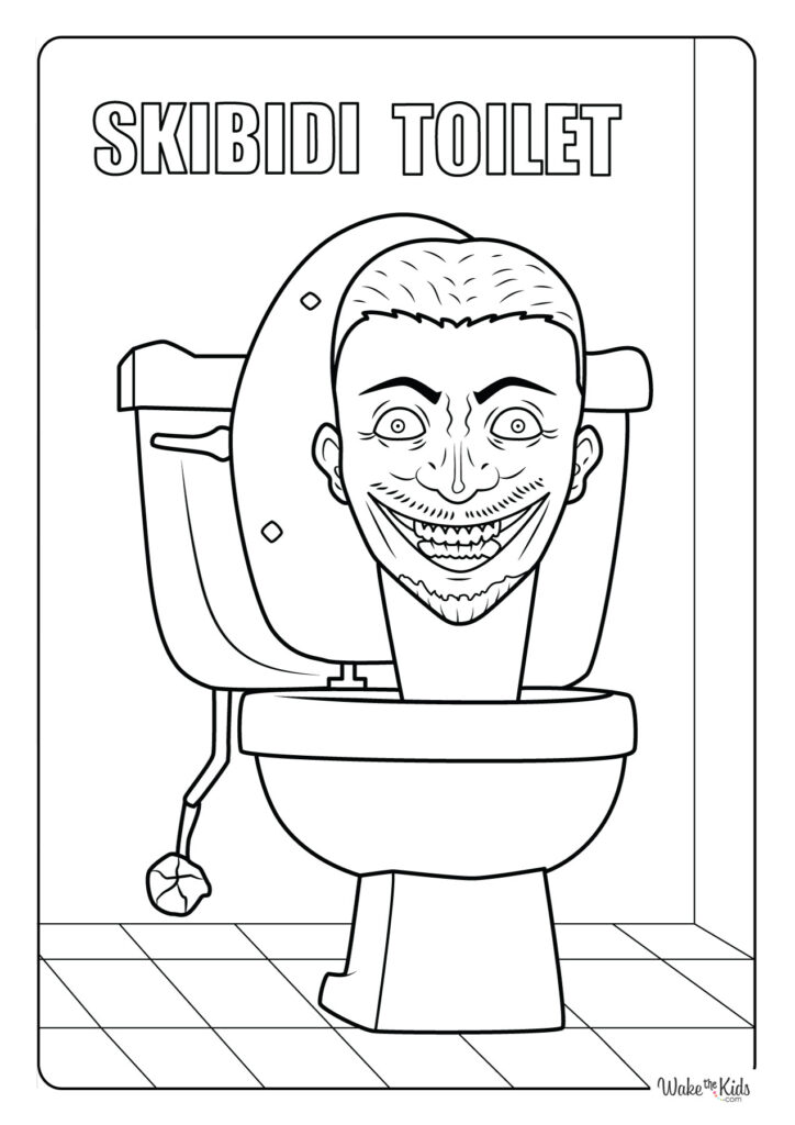 Skibidi Toilet Coloring Pages