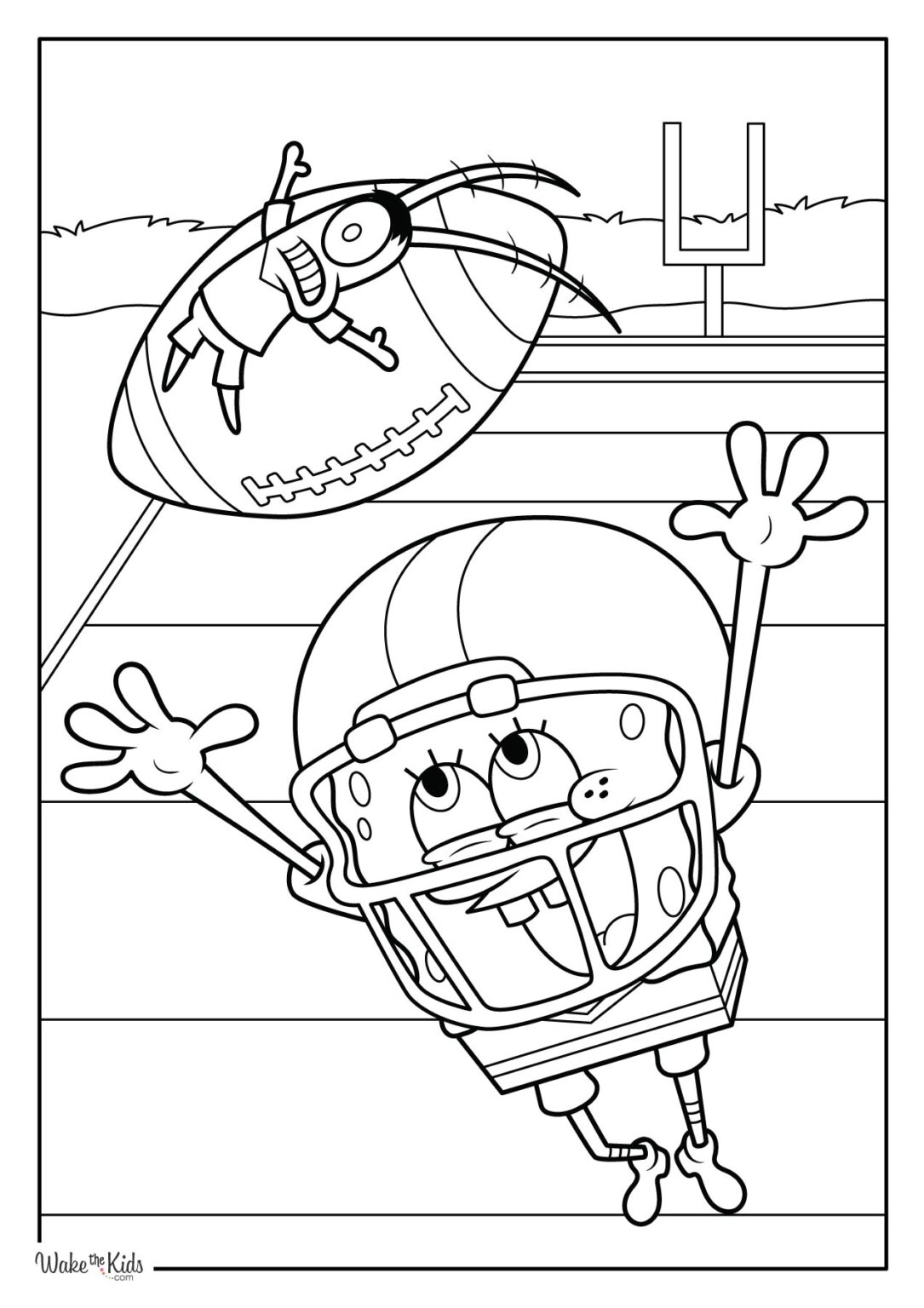 SpongeBob SquarePants Coloring Pages Free Printable PDFs WakeTheKids