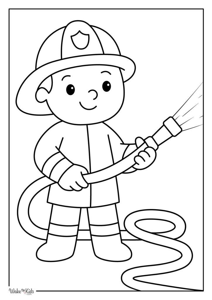 Firefighter Coloring Pages