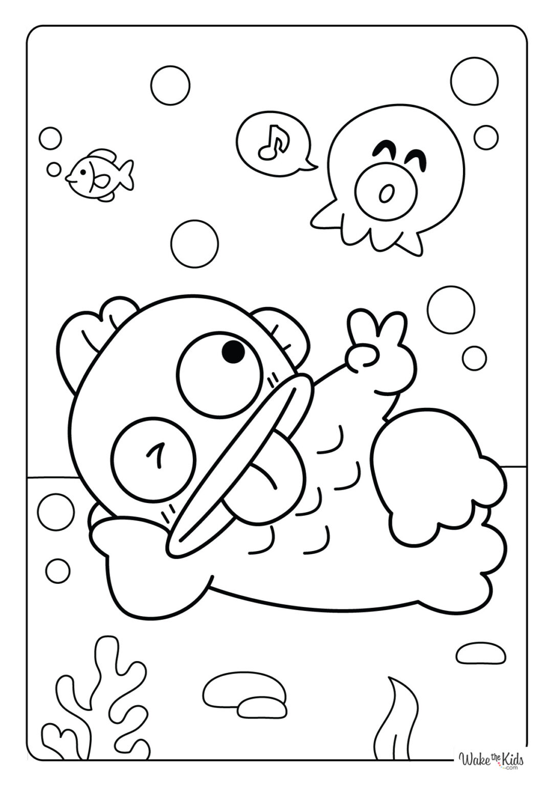 Hangyodon Coloring Pages Free - Hangyodon Coloring Page 1085x1536 