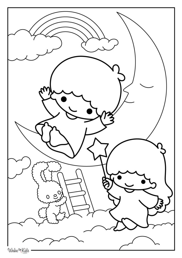 Little Twin Stars Coloring Pages