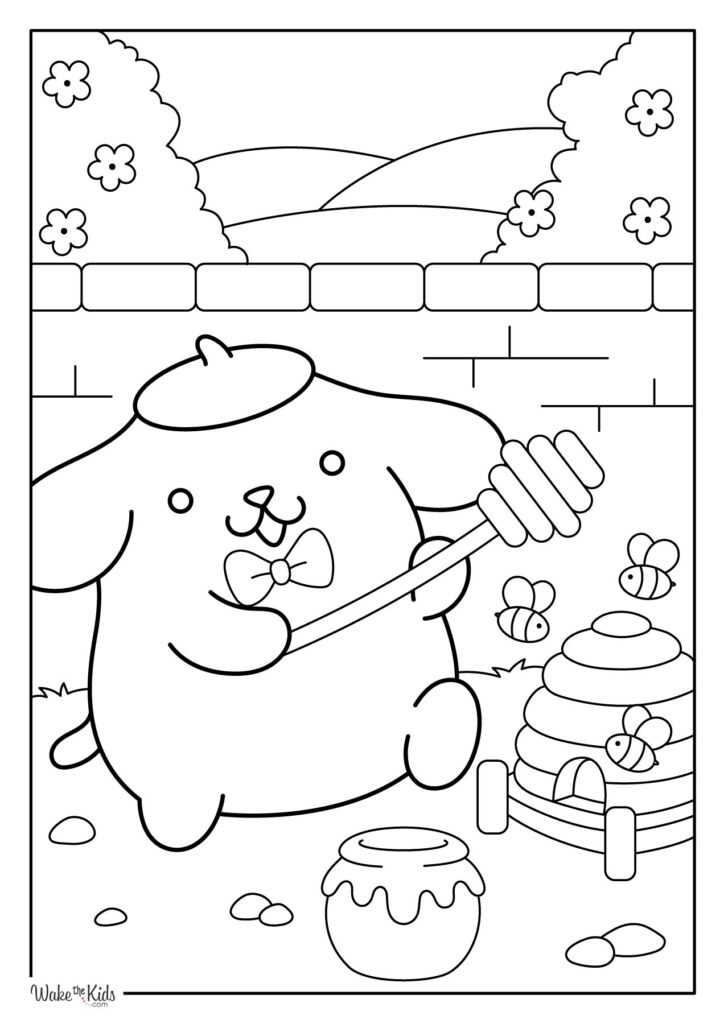 Pompompurin Coloring Pages